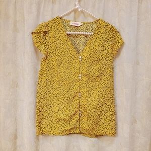Louche Yellow Floral Blouse